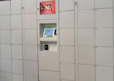 Coin Operated Sân bay hành lý lưu trữ Locker với ngành công nghiệp máy tính 15 inch màn hình cảm ứng