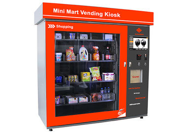 Màn hình cảm ứng Mini Mart Bán hàng tự động máy trạm kinh doanh Tự động bán lẻ Coin / Bill / Card Operated
