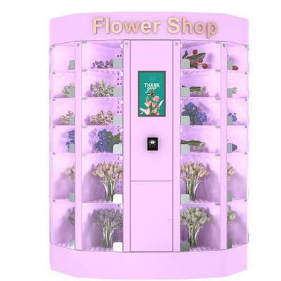 Tủ khóa bán hoa tự động thông minh Công suất lớn với nhiệt độ có thể điều chỉnh