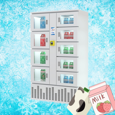 Máy bán hàng tự động làm lạnh hiệu quả 240V Tủ khóa thực phẩm thông minh Winnsen