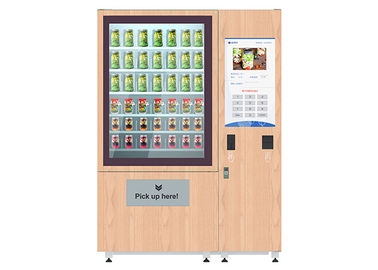 Máy bán hàng tự động nâng cao sức khỏe salad với hệ thống thang máy và chức năng điều khiển từ xa
