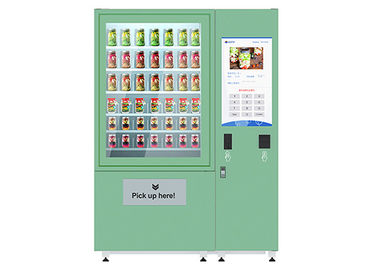 Máy bán tự động Salad trái cây tươi tự động Màn hình 32 inch với điện lạnh