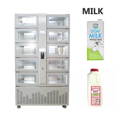Locker Máy bán hàng thông minh Máy bán sữa thực phẩm đóng gói với tủ khóa