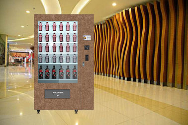 Màn hình cảm ứng Băng tải rượu vang đỏ với máy bán hàng tự động Kiosk với nhiều ngôn ngữ UI Thân thép đặc biệt Deisgn