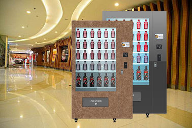 Máy bán hàng tự động chai rượu thiết kế Winnsen với hệ thống làm mát màn hình cảm ứng quảng cáo 32 inch Băng tải