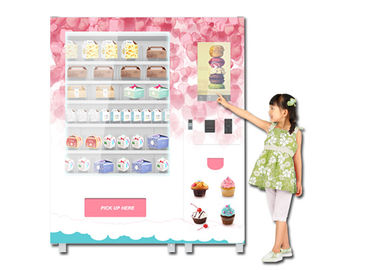 Máy làm lạnh thực phẩm làm mát bằng máy lạnh, Máy bán đồ ăn nhanh lành mạnh với lò vi sóng