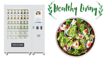 Màn hình cảm ứng Tủ lạnh Salad Máy bán hàng tự động, thực phẩm lành mạnh Bán hàng tự động Locker Với Lift