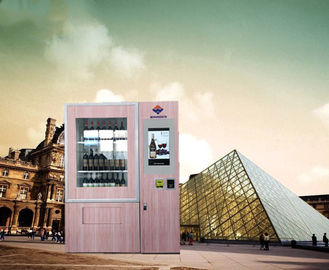 Máy làm mát rượu vang tự động Kiosk cho siêu thị với màn hình cảm ứng 55 inch