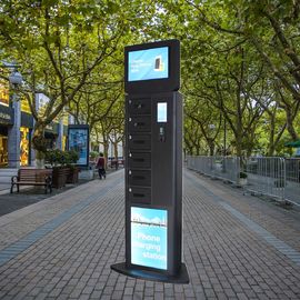 Đứng phong cách điện thoại sạc Locker Kiosk với công nghệ sạc nhanh