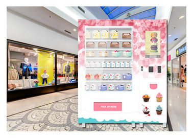 QR Code Thanh toán quảng cáo Cupcake Bánh mì Snack Máy bán hàng tự động với hệ thống thang máy