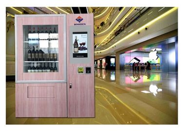 Thang máy tự động Red Wine Chai máy bán hàng tự động với hệ thống thang máy và băng tải