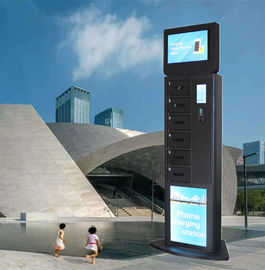 Trạm sạc điện thoại di động miễn phí đứng 6 Tủ khóa điện kỹ thuật số