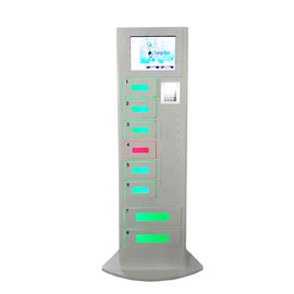 Free Charge Điện thoại kim loại Trạm sạc Kiosk Quảng cáo Với Ngôn ngữ khác nhau UI
