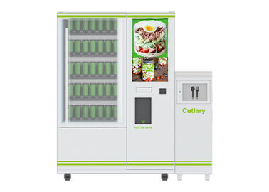 Cao cấp thông minh băng tải Salad Máy bán hàng tự động, trái cây bán hàng tự động Locker Với Lift