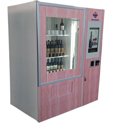 Máy bán hàng tự động rượu vang đỏ với 22 &amp;quot;Màn hình cảm ứng quảng cáo và thang máy