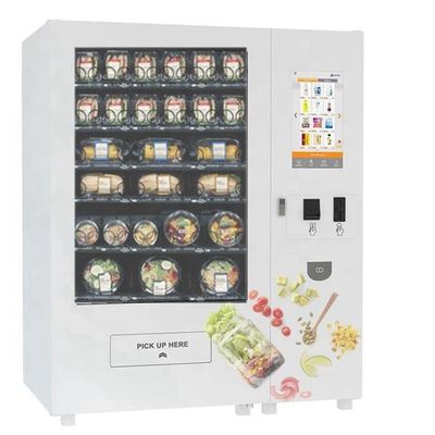 Màn hình cảm ứng Tủ lạnh Salad Máy bán hàng tự động, thực phẩm lành mạnh Bán hàng tự động Locker Với Lift