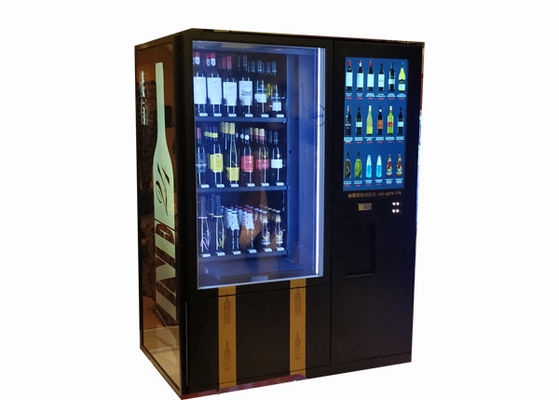 22 Inch Màn hình cảm ứng Máy bán rượu vang đỏ, Tủ lạnh Máy bán hàng tự động Bán tự động