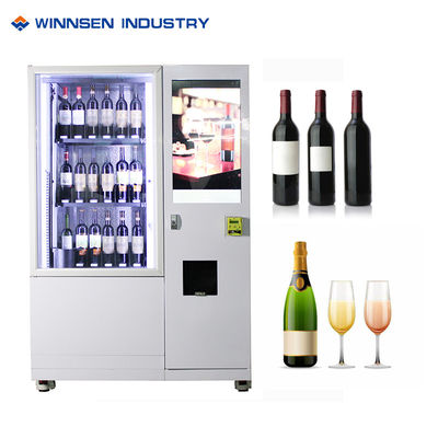 Máy bán rượu vang đỏ với màn hình cảm ứng và hệ thống thông minh, điều khiển từ xa thích hợp để bán các mặt hàng dễ vỡ