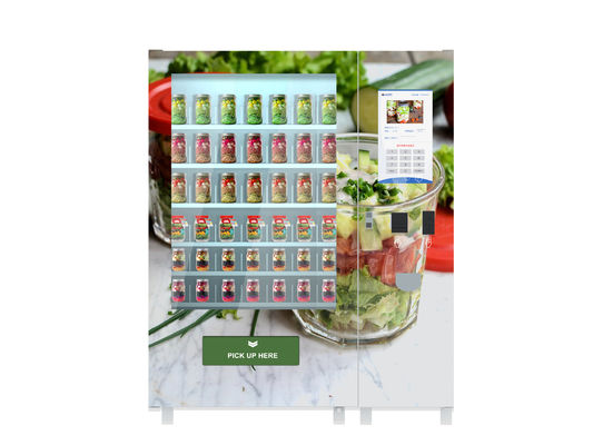 Thực phẩm lành mạnh bán hàng tự động Locker, Salad Vending Machine Với hệ thống điều khiển từ xa