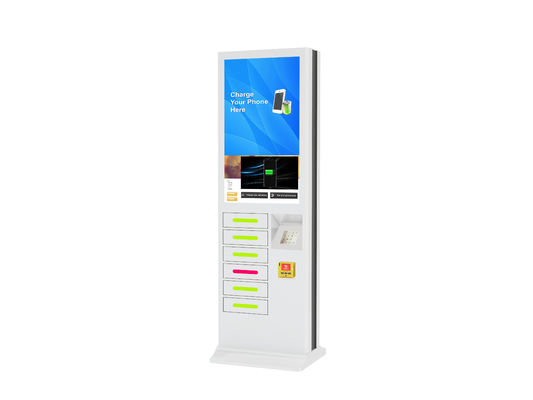 Outdoor Usb Fast Charging Cell Phone Charging Stations Kiosk Locker 6 Port Coin Operated