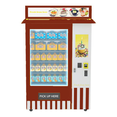 Máy bán hàng thực phẩm tự động hoạt động bằng đồng xu LCD cảm ứng với hệ thống làm mát