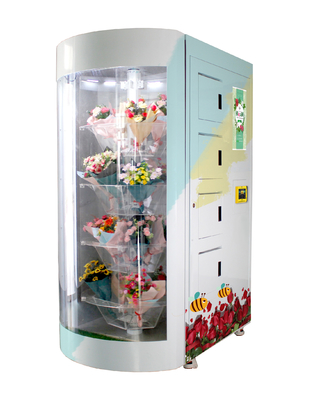 Máy bán hàng hoa trắng tự động có kiểm soát độ ẩm và nhiệt độ