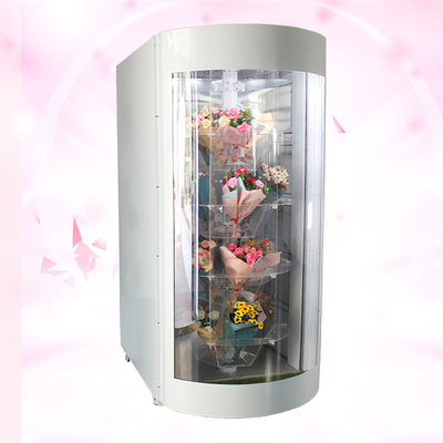 Lcd 19 Inch Maternity Clinics Transparent Shelf Flower Vending Machine