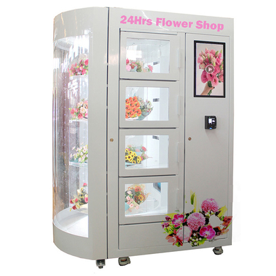Máy bán hoa quảng cáo LCD Hoa hồng tươi với bộ điều khiển nhiệt độ