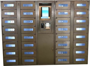 chất lượng  Stainless Steel Vending Locker With LED Lights And Transparent Doors Remote Control Function nhà máy