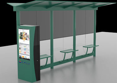 Tự động LCD kỹ thuật số Signage ngoài trời, Digital Bus Stop Shelter Hệ thống quảng cáo