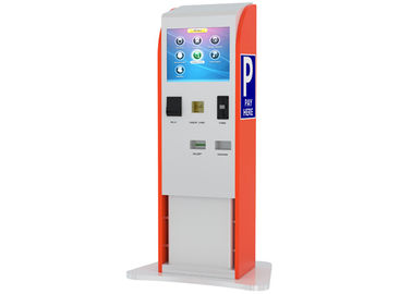 Hóa đơn / Tiền xu / Thẻ Được chấp nhận Màn hình cảm ứng Stands Kiosk cho thanh toán đậu xe trong nhà