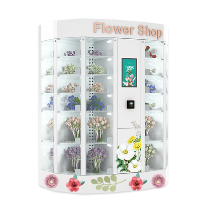 Máy bán hoa tươi tự động với màn hình cảm ứng tương tác 22 inch Tủ lạnh