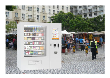 Snack thực phẩm cà phê nước uống tự động bán hàng tự động máy với quảng cáo màn hình cảm ứng