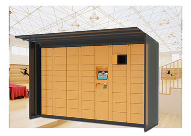 Vị trí tủ khóa bưu kiện tự động, chuyển hộp thư Tủ khóa bưu kiện điện tử có mái che