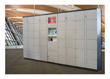 Sân bay sử dụng tủ điện tử thông minh tủ hành lý với thép bao vây