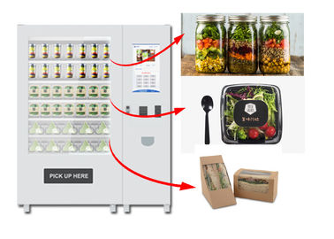 Cao cấp thông minh băng tải Salad Máy bán hàng tự động, trái cây bán hàng tự động Locker Với Lift