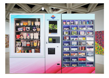 Màn hình cảm ứng 22 inch Máy bán hàng tự động Mini Mart Máy bán kẹo Gumball Kính Cupcake Sử dụng