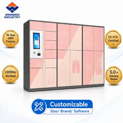 Chất lượng Tủ khóa giặt là thông minh Winnsen với màn hình cảm ứng Android 15,6", Quản lý từ xa trên đám mây và các ngăn tùy chỉnh nhà máy