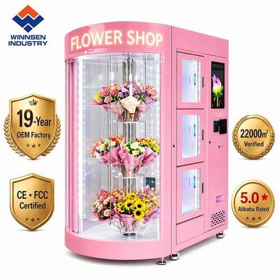 Chất lượng Giải pháp máy bán hàng tự động hoa trọn gói của Winnsen dành cho người bán hoa - Máy bán bó hoa tươi không người phục vụ 24/7, tuân thủ ADA FCC USA nhà máy