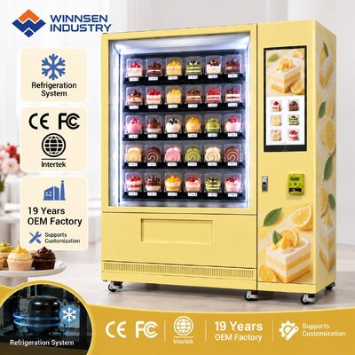 Chất lượng Winnsen Automatic Cupcake Vending Machine with Refrigerated Cabinet for Small Bakery Shop nhà máy