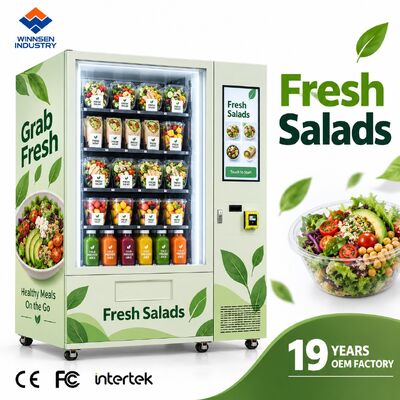 Chất lượng Máy bán hàng tự động salad Winnsen với thang máy thông minh, giao hàng nhẹ nhàng không rơi nhà máy