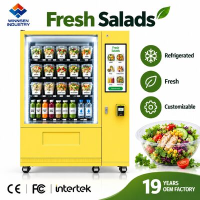 Chất lượng Winnsen Refrigerated Salad Vending Machine with Cloud Platform Remote Management Reports nhà máy
