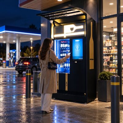Chất lượng Winnsen Smart Wine Vending Machine 24 Hour Unattended Cashless Card QR Payment Options nhà máy