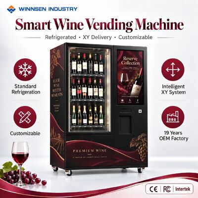 Chất lượng Winnsen OEM ODM Custom Wine Vending Machine with Cloud Management CE FCC Certified nhà máy