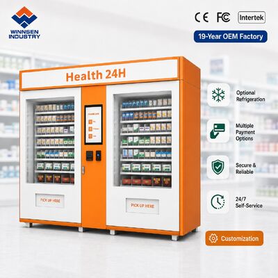 Chất lượng Máy bán thuốc tại Ga Winnsen Máy bán thuốc nhỏ gọn Kiosk cho sân bay đường sắt nhà máy