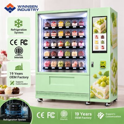 Chất lượng Winnsen Smart Refrigerated Vending Machine with Elevator for Cake Shop Dessert Display nhà máy
