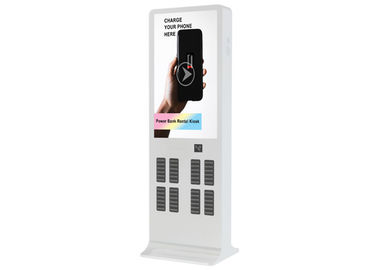 Quảng cáo cho thuê LCD Điện thoại Trạm sạc kiosk với đầu đọc thẻ tín dụng và hệ thống phần mềm APP