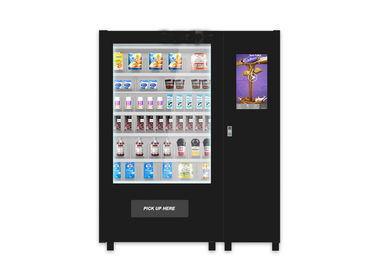 Tùy chỉnh chai thủy tinh uống Snack Máy bán hàng tự động với màn hình cảm ứng lớn