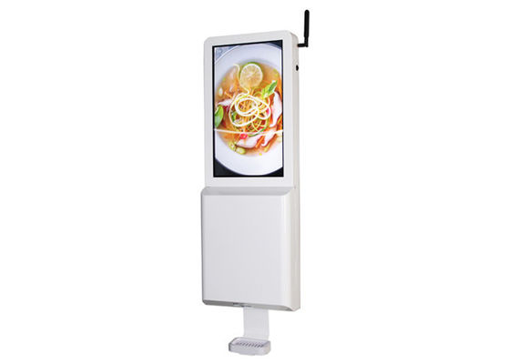 21.5 &quot;Touch Free 35W Lcd Signage Hand Sanitizer Dispenser