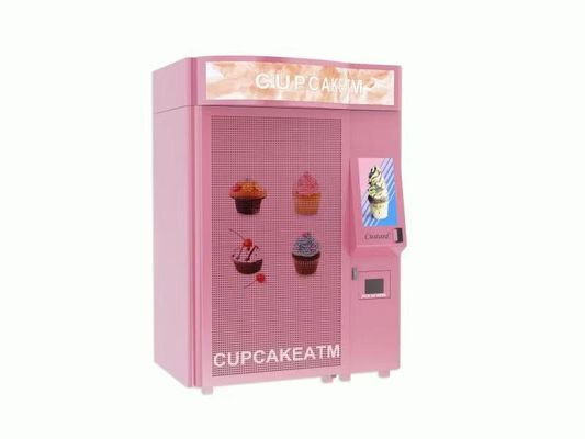Máy bán hàng tự động nhỏ Snack Cupcake tự động với thang máy thang máy Màn hình cảm ứng